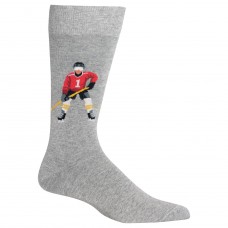 Hot Sox Hockey Player Crew Socks 1 Pair, Sweatshirt Heather Grey, Men's 6-12.5