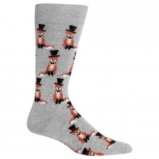 Hot Sox Men's Wedding Bliss Novelty Casual Crew Socks, Foxy Groom (Sweatshirt Grey), Shoe Size: 6-12