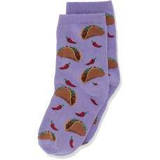 HotSox Kids Tacos  Socks, Lavender, 1 Pair, Medium/Large