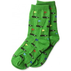 HotSox Kids Golf   Socks, Green, 1 Pair, Small/Medium