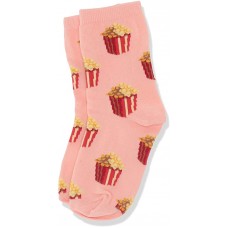 HotSox Kids Pop Corn Socks, Blush, 1 Pair, Small/Medium