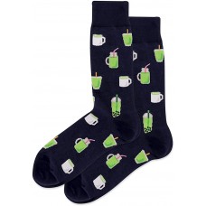 HotSox Matcha Socks, Navy, 1 Pair, Men Shoe 6-12.5