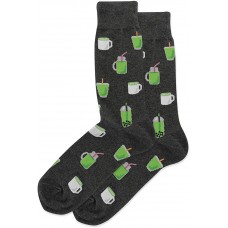 HotSox Matcha Socks, Charcoal Heather, 1 Pair, Men Shoe 6-12.5