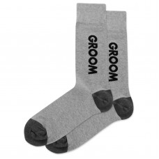 HotSox Groom Socks, Grey Heather, 1 Pair, Men Shoe 6-12.5