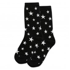 HotSox Glow In The Dark Stars Kids Socks, Black, 1 Pair, Small/Medium
