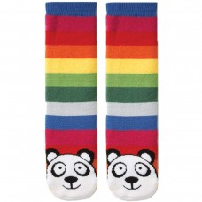 K. Bell Tubular Panda Socks, Multi Stripe, Sock Size 9-11/Shoe Size 4-10, 1 Pair