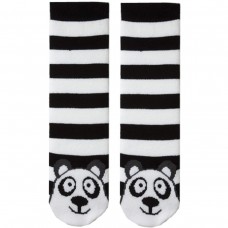 K. Bell Tubular Panda Socks, Black/White Stripe, Sock Size 9-11/Shoe Size 4-10, 1 Pair
