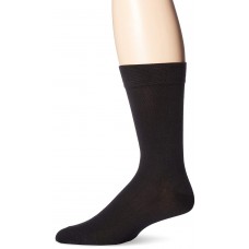 K. Bell Men's Xtremely Soft Crew Socks, Black, Sock Size 10-13/Shoe Size 6.5-12, 1 Pair