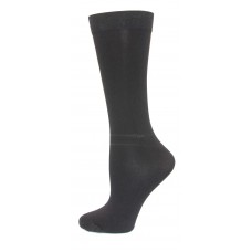 K. Bell Microfiber Trouser Socks, Black, Sock Size 9-11/Shoe Size 4-10, 1 Pair