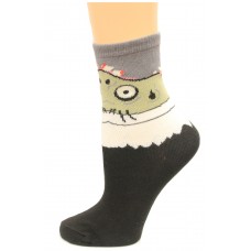 K. Bell Boy's Zombie, Black, Sock Size 7.5-9/Shoe Size 11-4, 1 Pair