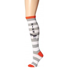 K. Bell Kick Ass Knee High Socks, Gray Heather, Sock Size 9-11/Shoe Size 4-10, 1 Pair