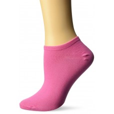 K. Bell Basic No Show Socks, Pink, Sock Size 9-11/Shoe Size 4-10, 1 Pair