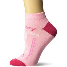 K. Bell Pink Ribbon Socks 1 Pair, Pink, Kids Sock Size 7-8.5/Shoe Size 11-4