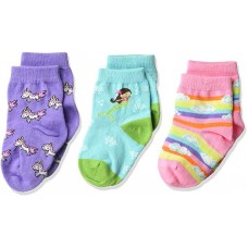 K. Bell Mermaid 3Pk Infant Crew Socks 1 Pair, Turqoise, Infant's Size: 12-24 Months