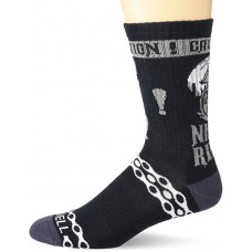 K. Bell Men's Night Rider Crew Socks 1 Pair, Black, Men's  Size Shoe 10-13
