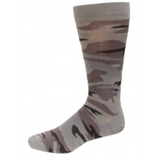 K. Bell Men's Camouflage Crew Socks 1 Pair, Smoked Pearl, Men's  Size Shoe 10-13