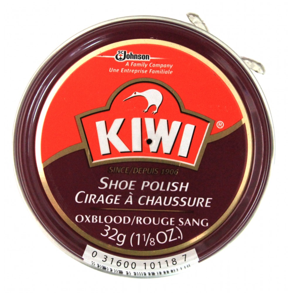 Kiwi Black Shoe Polish, Black, 1.125 Ounces