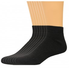 Lee Men's Big & Tall Low Cut Socks 7 Pair, Black, Men's 13-16