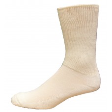 Medipeds Coolmax Cotton Half Cushion Extra Wide Quarter Socks 2 Pair, White, M13-15