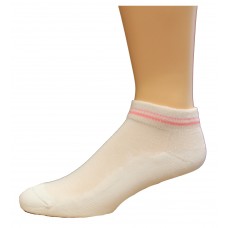 Medipeds Memory Cushion Low Cut Socks 4 Pair, White, W7-10