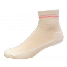 Medipeds Memory Cushion Ankle Socks 4 Pair, White, W7-10