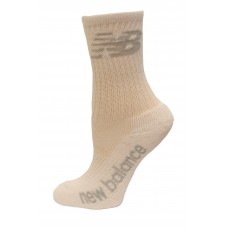 New Balance Crew Socks, White, (S) Ladies 4-6, 3 Pair