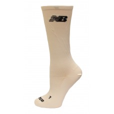 New Balance Lightweight Running Crew Socks, White, (L) Ladies 10-13.5/Mens 8.5-12.5, 1 Pair