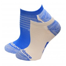 New Balance Strategic Cushion Running No Show Socks, Vision Blue, (L) Ladies 10-13.5/Mens 8.5-12.5, 3 Pair