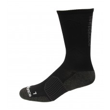 New Balance Strategic Cushion Running Crew Socks, Black, (M) Ladies 6-10/Mens 6-8.5, 1 Pair