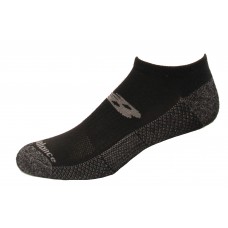 New Balance Cooling Cushion Performance Low Cut Socks, Black, (M) Ladies 6-10/Mens 6-8.5, 2 Pair