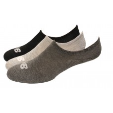 New Balance Invisible Liner Socks, Black Multi, (L) Ladies 10-13.5/Mens 8.5-12.5, 6 Pair