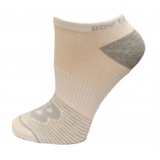 New Balance No Show Flatknit Socks, White, (L) Ladies 10-13.5/Mens 8.5-12.5, 3 Pair