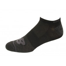New Balance No Show Flatknit Socks, Black, (L) Ladies 10-13.5/Mens 8.5-12.5, 3 Pair
