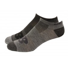 New Balance No Show Flatknit Socks, Grey, (L) Ladies 10-13.5/Mens 8.5-12.5, 3 Pair