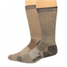 RealTree Merino Wool Boot Socks, 2 Pair, Large (M 9-13), Assorted