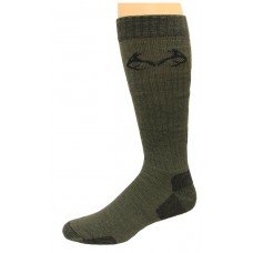 RealTree Ultra-Dri Eliminishield All Season Tall Boot Socks, 1 Pair, Large (M 9-13), Olive