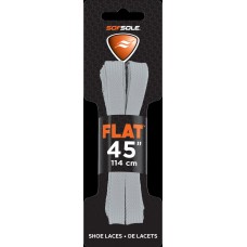 Sof Sole Athletic Flat Shoe Lace (Grey, 45-Inch)