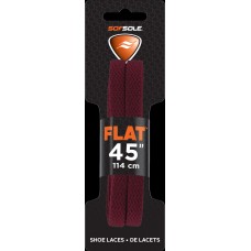 Sof Sole Athletic Flat Shoe Lace (Burgundy, 45-Inch)