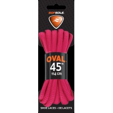 Sof Sole Athletic Oval Shoe Lace, Neon Pink, 45-Inch