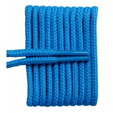 FeetPeople High Quality Round Laces For Boots And Shoes, Columbia Blue