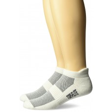 Top Flite Cotton Tab Socks, White, (L) W 9-12 / M 9-13, 2 Pair