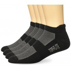 Top Flite Cotton Tab Socks, Black, (L) W 9-12 / M 9-13, 2 Pair