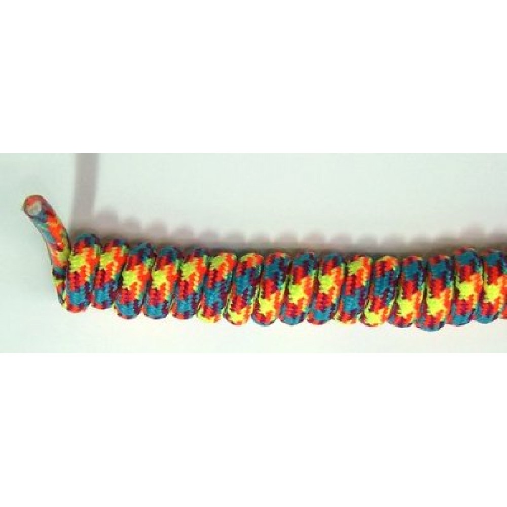 FootGalaxy Twister Curly Laces, Rainbow